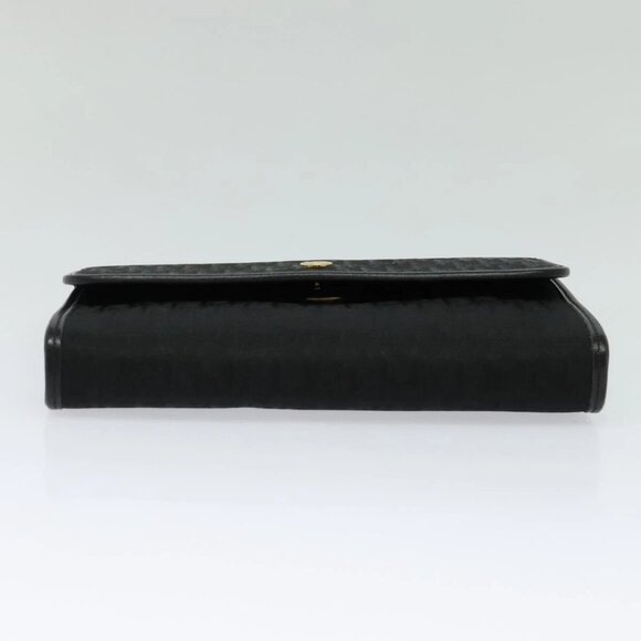 Christian Dior Trotter Canvas Chain Shoulder Bag Black Gold Auth 124297 - Picture 7 of 16